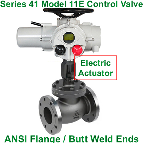 Electric Globe Valve, ANSI Control Valve, Globe Valve with Electric